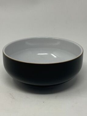 Denby Jet Black (retired) Stoneware Soup Cereal Bowl (4 available $40 EACH)